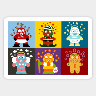 Wrestling Christmas Sticker